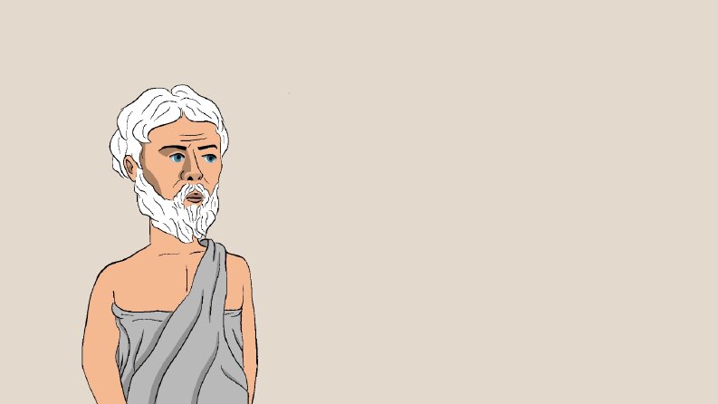 Historical character illustration