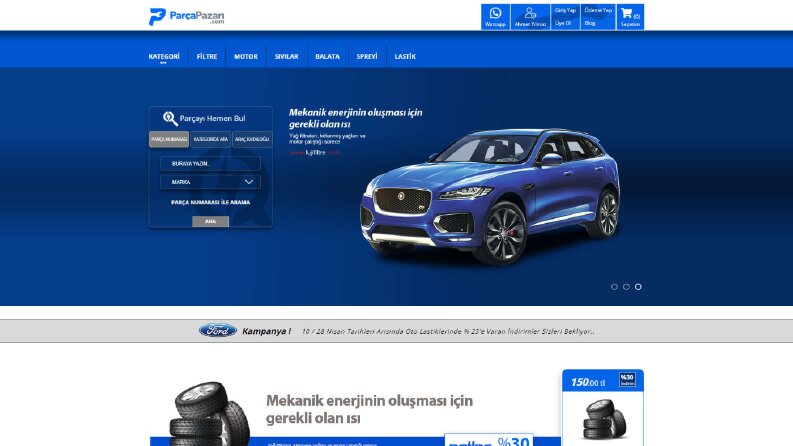 PSD to HTML | Otomobil Yedek Parça