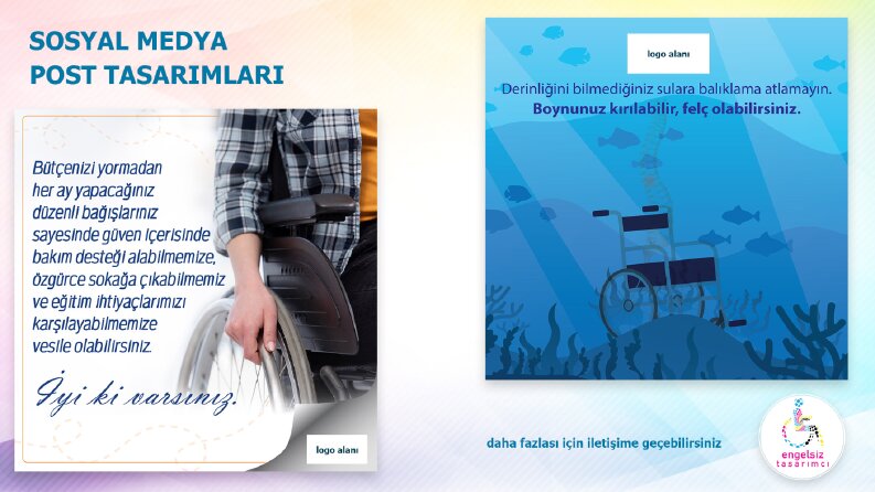 Özel bir STK için sosyal medya post tasarımlarım