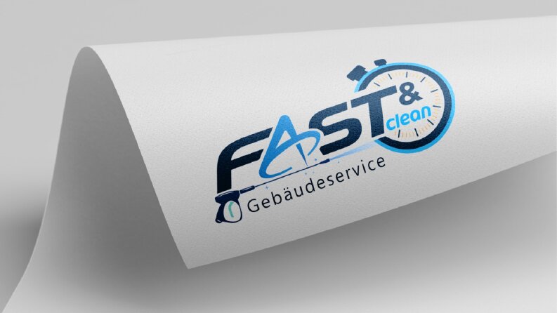 Fast Clean için tasarlamış olduğumuz logo çalışmamız