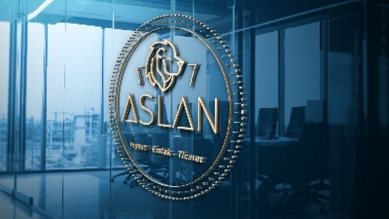 Aslan 77 İnşaat Logo Tasarımı