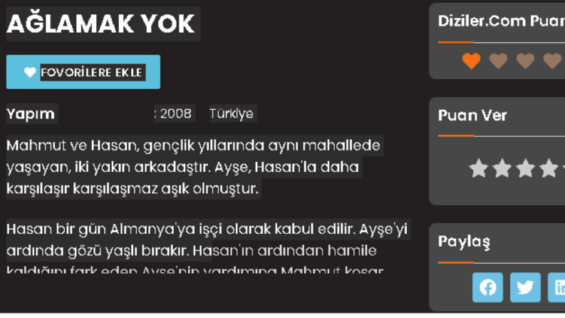 Sineviyon Yapım Şirketi - TV Dizi film - Senarist