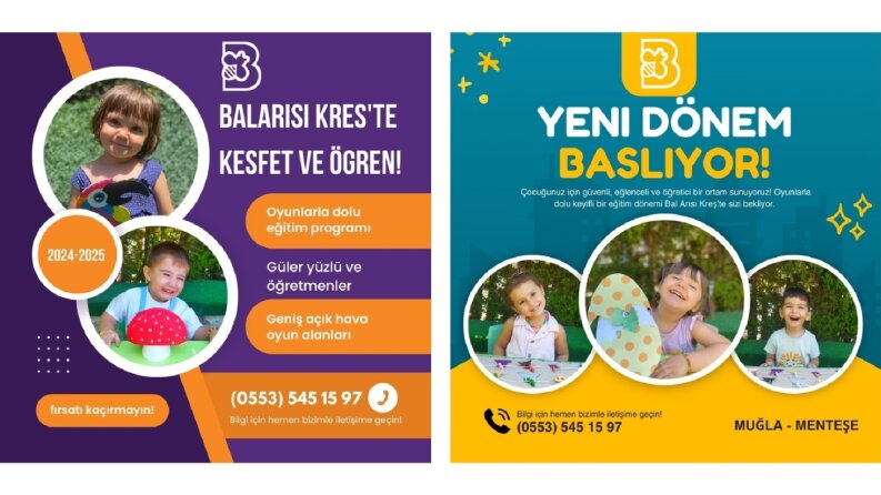 İnstagram Post Tasarımları (çocuk)