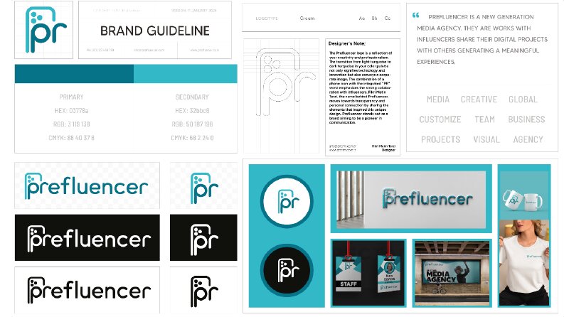 Prefluencer - Logo + Kurumsal Kimlik