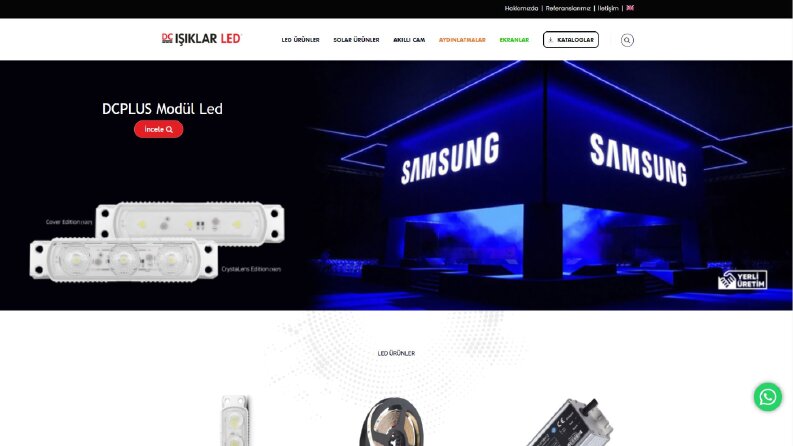 Işıklar Led - Kurumsal Web Site Tasarım