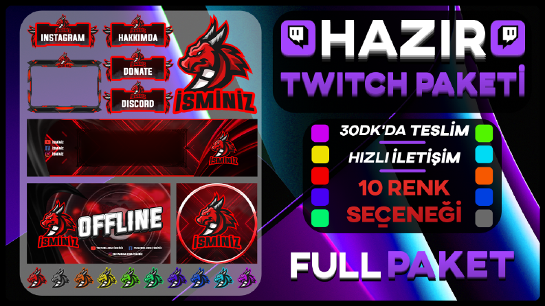 Hazır Twitch Paket
