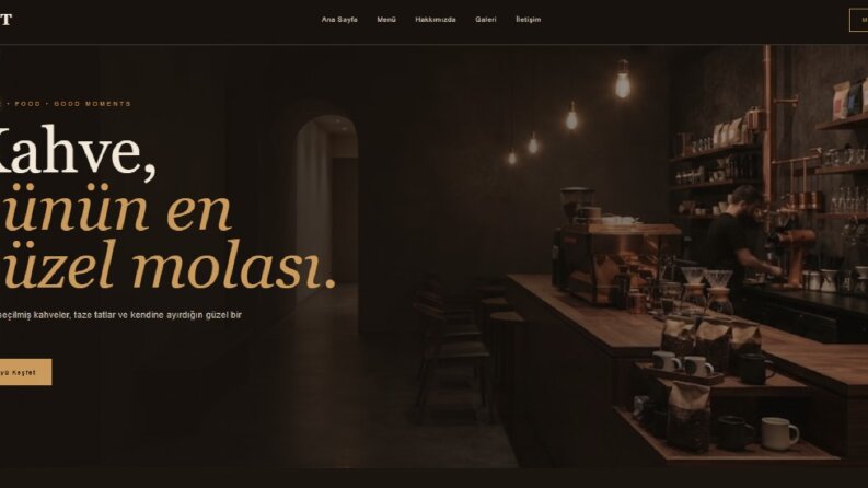 ROAST - Kafe Web Sitesi Tasarımı