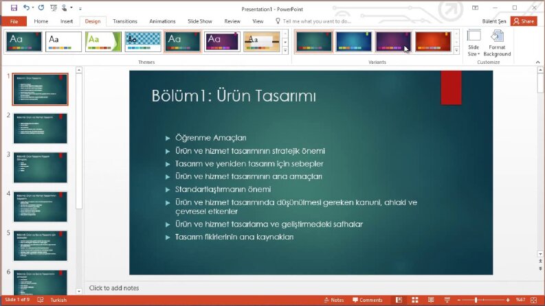 MÜKEMMEL BİR SUNUMA NE DERSİNİZ