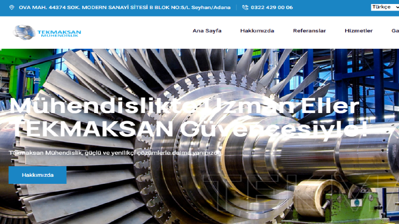 Tekmaksan Mühendislik - Web Site