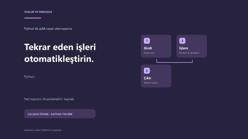 Python ile CSV kontrolü ve aylık rapor otomasyonu