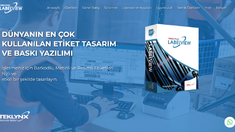 Endüstriyel Barkod ve Etiket Çözümleri İçin Özel Web Projesi