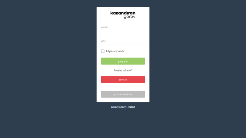 Kazandıran Görev - Web Projesi