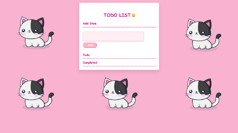 Kitty To-do List Application