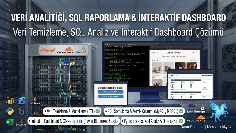 Veri Analitiği, SQL Raporlama & İnteraktif Dashboard