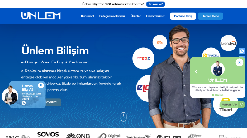 ÜnlemBilişim Arayüz Dökümü
