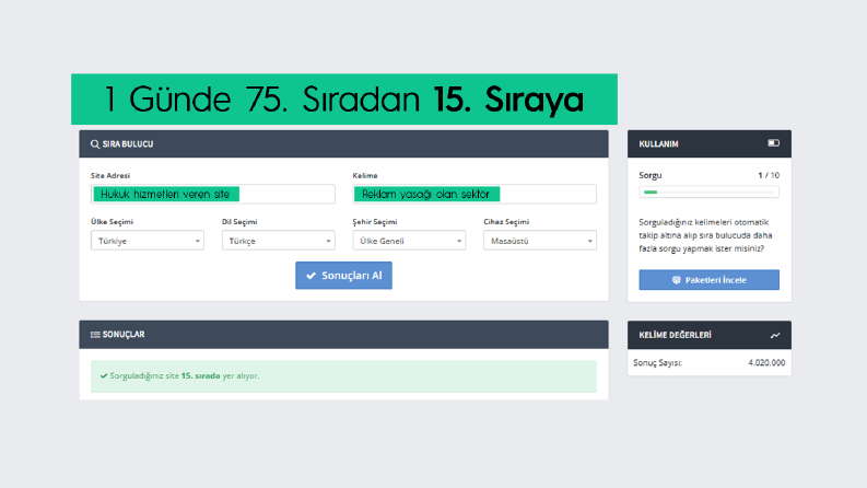 Kelime yükselme garantili seo backlink hizmeti