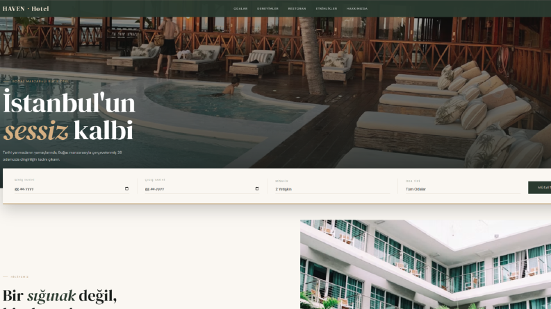 HAVEN – Butik Otel Web Sitesi