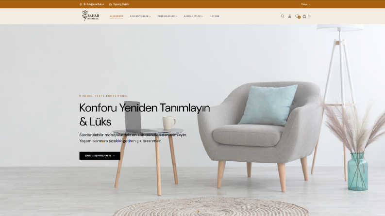 Mobilya E-Ticaret Sitesi