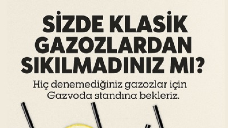 Gazvoda AVM Afiş tasarımı