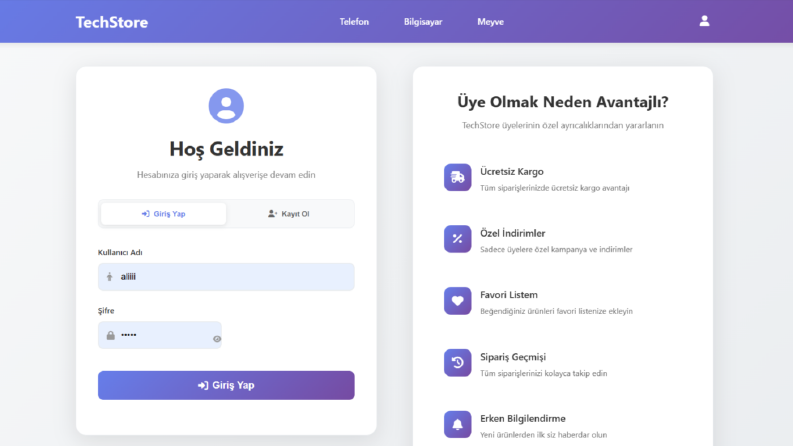 E-TİCARET SİSTEMİ