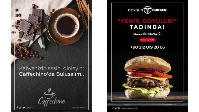 Broşür El İlanı Logo Kartvizit ve Sosyal Medya