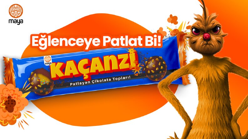 Kaçanzi adındaki marka için reklam afişi tasarımı
