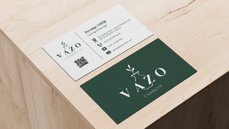 Vazo Çiçekçilik – Logo ve Kurumsal Kimlik Tasarımı