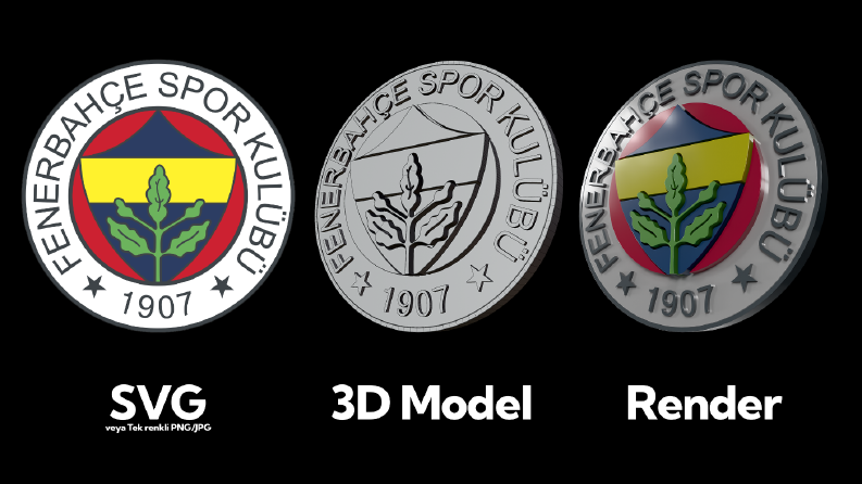 Logo-->3D Model Örnek