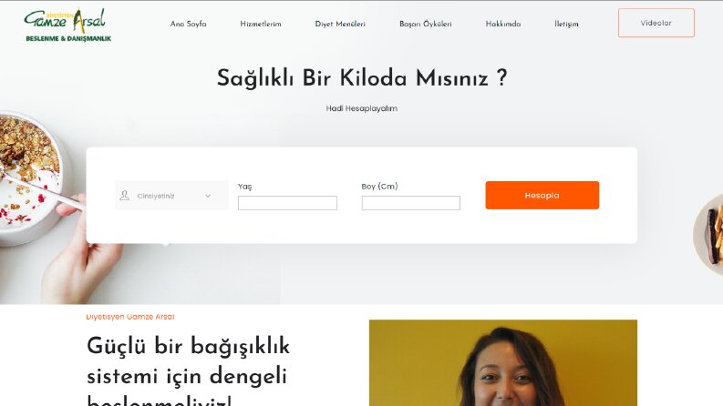 Fethiye Diyetisyen Gamze Arsal Web Sitesi