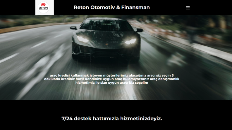 Reton Otomotiv-Web Tasarım