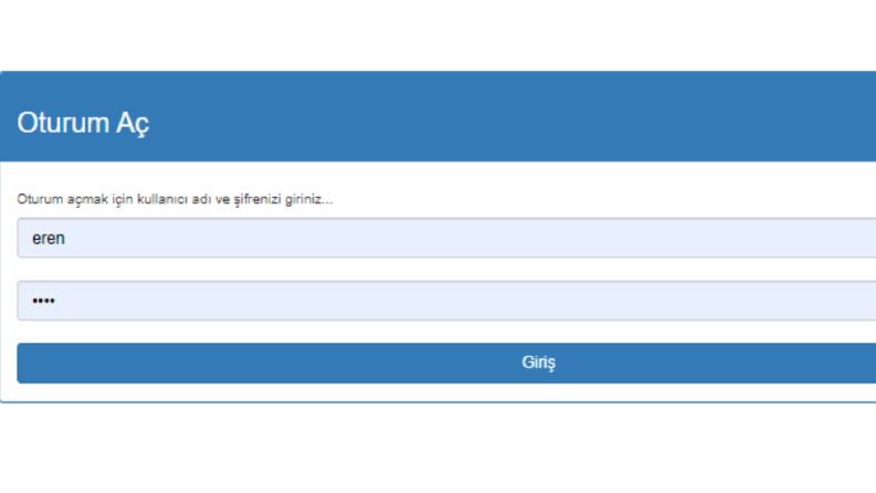 Web site admin paneli