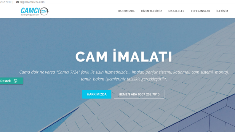 Camcı 7/24 Wordpress Tasarım
