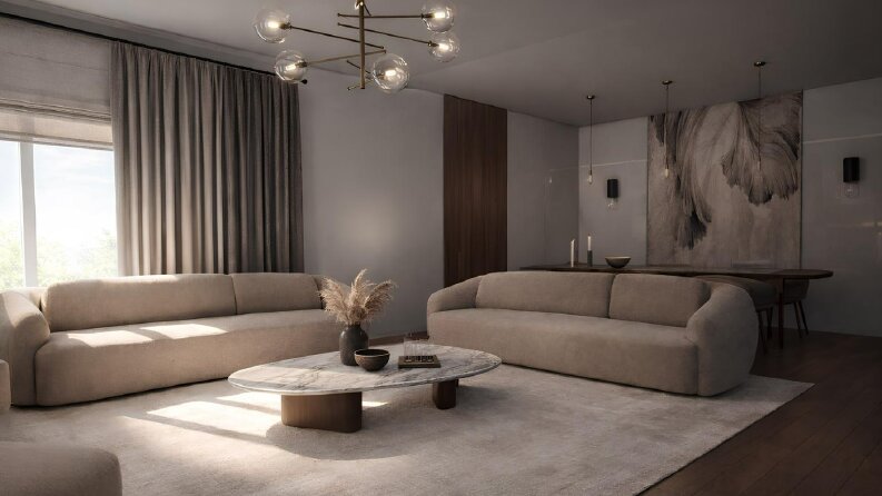Modern Minimalist Yaşam Alanı Tasarımı