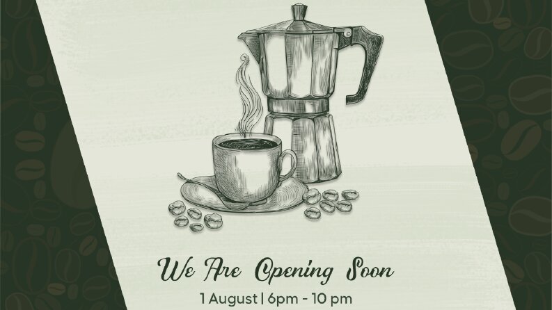 Coffe shop açılış tasırımı