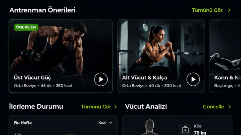 Fitnesss Uygulama Geliştirme