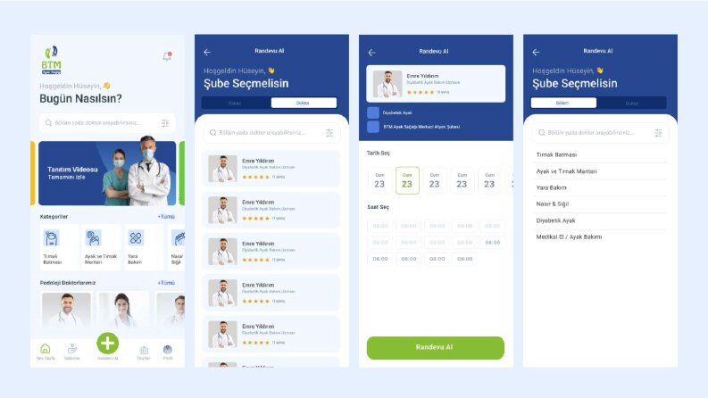 BTM Ayak Sağlığı / App UI