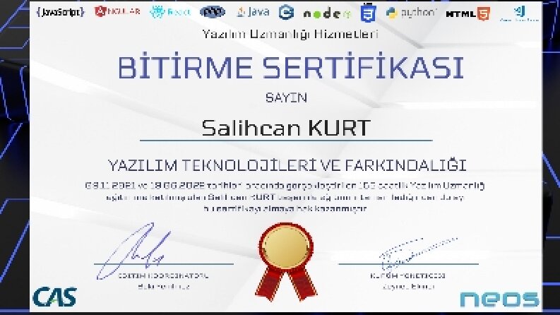 Yazılım Sertifikam