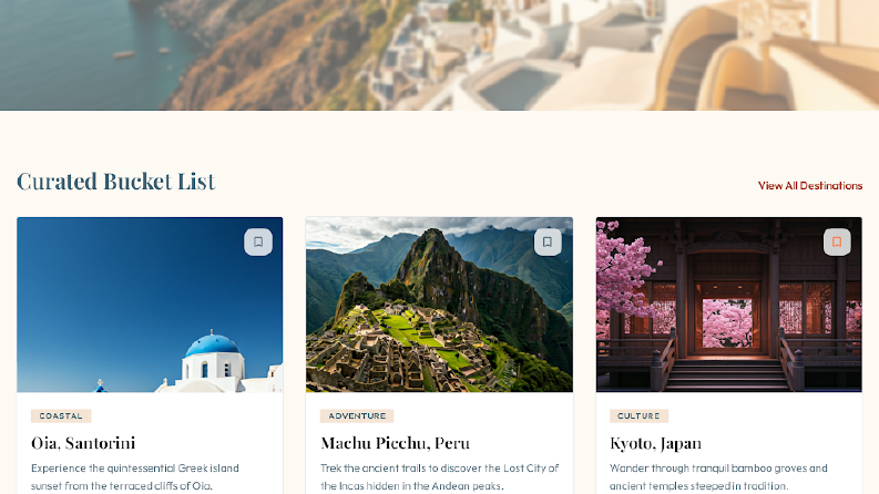 Bucket List Travel Blog (PHP & SQLite CMS)