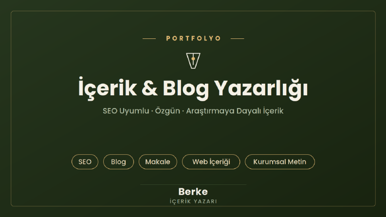 SEO Odaklı Web İçeriği ve Blog Yazısı