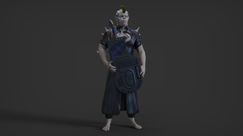 3D Karakter Tasarımı (High Poly)