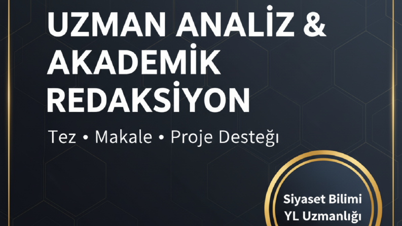 YL Dereceli Akademik Metin Analiz ve Redaksiyon Örneği