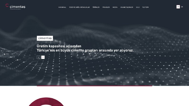 Çimentaş UI/UX Tasarımı