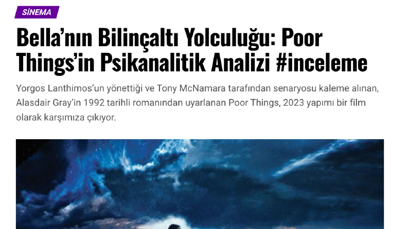 Sinema Yazıları ve Röportajlar – Yayınlanmış İçerikler