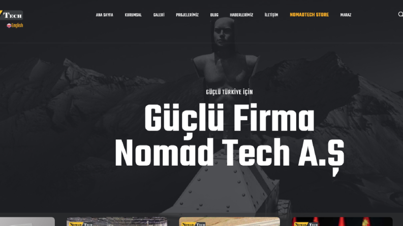 Nomadtech Kurumsal Web Sitesi
