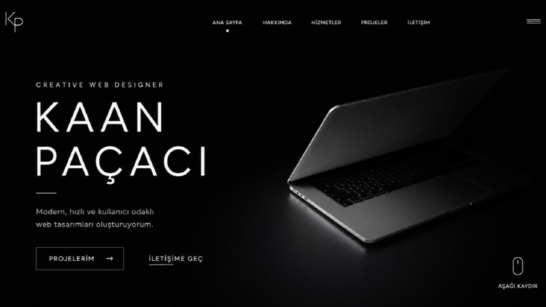 Modern Kişisel Web Sitesi Tasarımı 