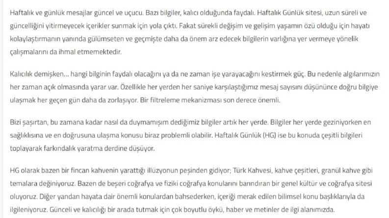 Hakkında Metni Örnek Yazısı