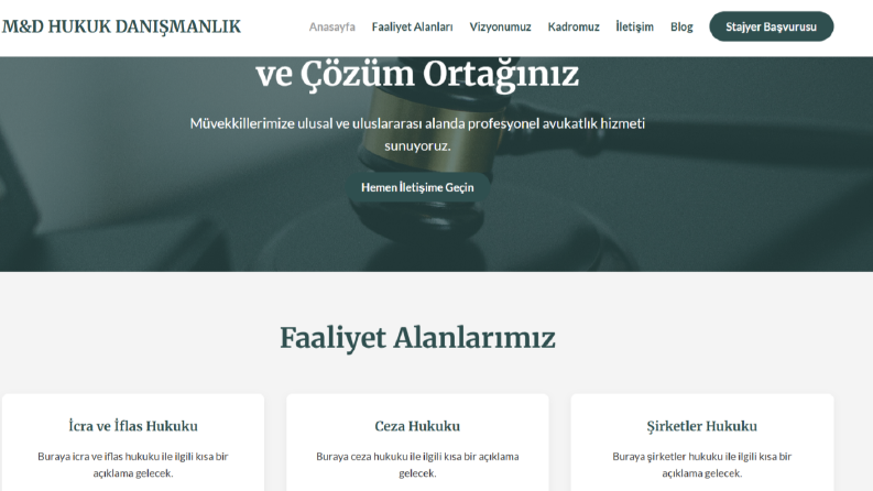 Minimal ve Mobil Uyumlu Web Tasarımı