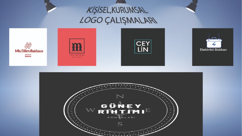Ben kurumunuza ve şahsınıza uygun logo tasarımı yapabilirim.