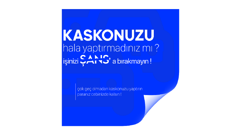 Sigorta şirketi instagram post tasarımı