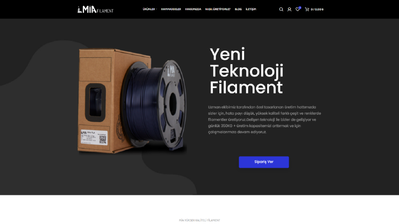 Mia Filament E-Ticaret Sitesi